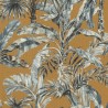 Rasch|Papier peint tropical palmiers bananiers moutarde|Papier Peint