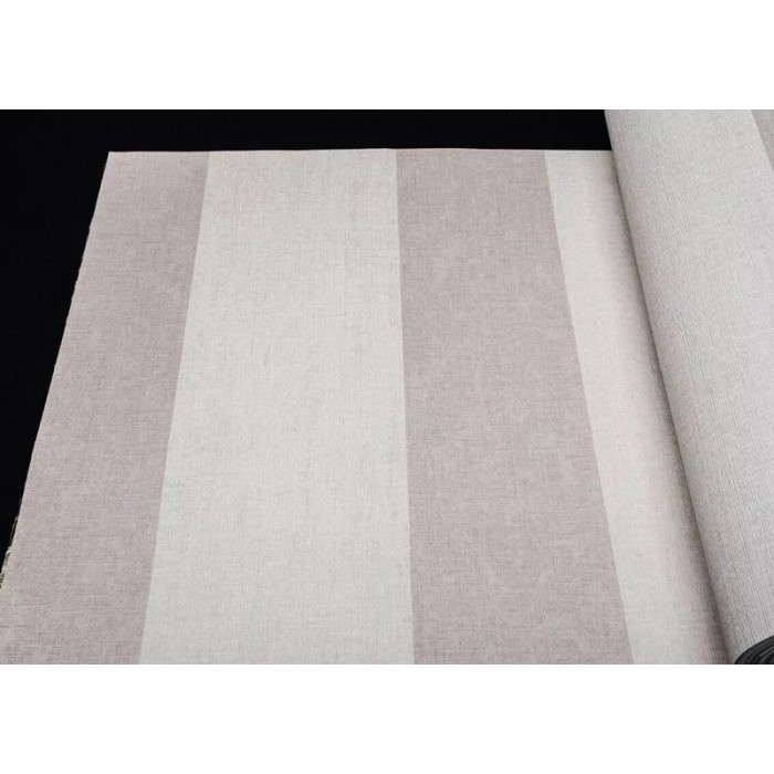 Papel pintado rayas anchas marrón cálido y natural - Rasch Florentine III 485462