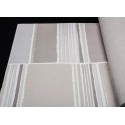 Papeldecor|Wallpaper stripes and squares textile and watercolor effect beige and grey|Wallpaper