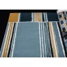 Papeldecor|Gestreifte und rechteckige Tapete Aquarell und Textiloptik bunt|Tapeten