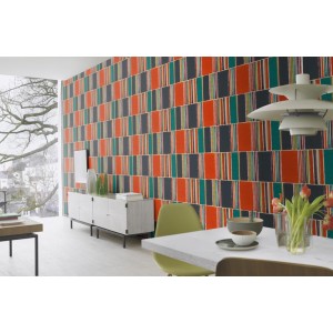 Grandeco|Papel pintado hojas tropicales cumarú verde|Moderno 2