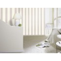 Papeldecor|Papier peint rayures larges beige crème et gris|Papier Peint