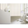 Papeldecor|Papier peint rayures larges beige crème et gris|Papier Peint
