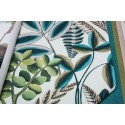 Papeldecor|Papier peint floral imprimé fantaisie tons turquoise|Papier Peint