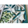 Papeldecor|Papier peint floral imprimé fantaisie tons turquoise|Papier Peint
