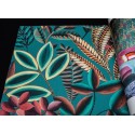 Papeldecor|Modern wallpaper fantasy floral print retro colors|Wallpaper