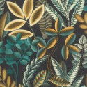 Papeldecor|Wallpaper modern fantasy floral green-brown-black|Wallpaper