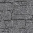 Erismann|Papel pintado muro piedra natural gris oscuro|Papel Pintado