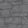 Erismann|Papel pintado muro piedra natural gris oscuro|Papel Pintado