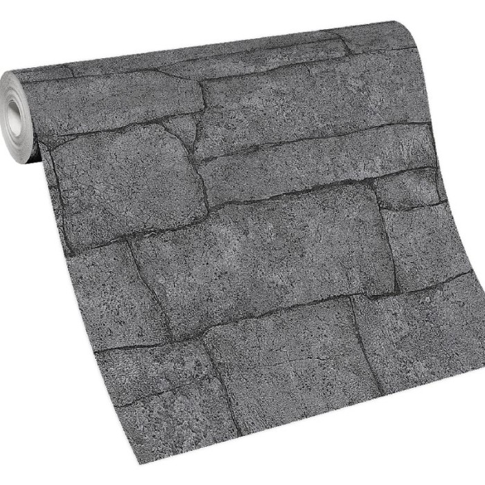 Erismann|Wall wallpaper natural stone dark gray|Wallpaper