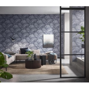 Papeldecor|Wallpaper floral silver grey|Wallpaper 2