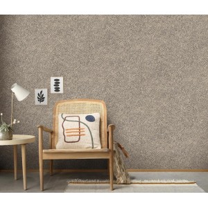Khroma|Beige Steintapete mit weißen Kettengliedern|Tapeten 2