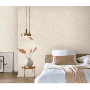 Casadeco|Scandinavian wallpaper with ochre yellow ferns|Wallpaper 2