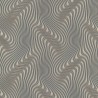 Erismann|Papel pintado moderno ondas 3D metalizado|Papel Pintado
