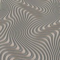 Erismann|Papel pintado moderno ondas 3D metalizado|Papel Pintado