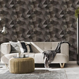 Casadeco|Scandinavian wallpaper with ochre yellow ferns|Wallpaper 2