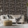 Erismann|Moderne geometrische Tapete 3D schwarz|Tapeten