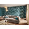 Erismann|Modern wallpaper 3D diamonds turquoise green|Wallpaper