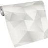 Erismann|Papel pintado moderno diamantes 3D blanco|Papel Pintado