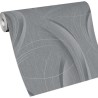 Erismann|Papel pintado diseño moderno gris con curvas|Papel Pintado