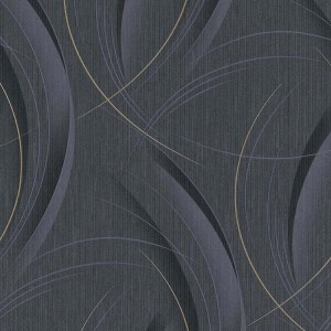 Caselio|Indigo blue flowers wallpaper|Wallpaper