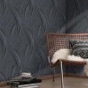 Erismann|Moderne Tapete schwarz mit Kurven und Streifen|Tapeten