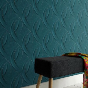 Papeldecor|Papier peint argenté métallisé style Art déco|Papier Peint 2