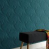 Erismann|Modern wallpaper curved stripes turquoise green|Wallpaper
