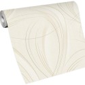Erismann|Papel pintado moderno beige con filigranas doradas|Papel Pintado