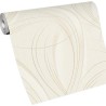 Erismann|Papier peint moderne beige avec filigranes dorés|Papier Peint