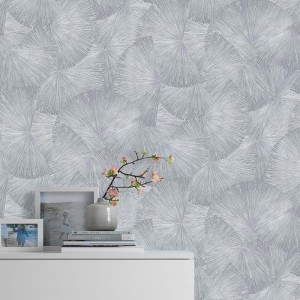 Marburg|Papier Peint feuilles de bambou gris et violet|Papier Peint 2