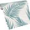Erismann|Papier peint botanique feuilles de palmier vert, beige et blanc|Papier Peint