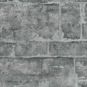 Erismann|Papier peint mural pierre naturelle gris anthracite brillant|Papier Peint