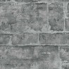 Erismann|Papier peint mural pierre naturelle gris anthracite brillant|Papier Peint