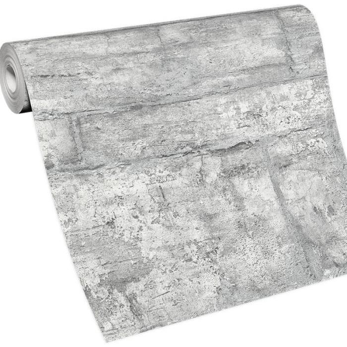 Erismann|Papier peint maçonnerie pierre ou béton brillant|Papier Peint