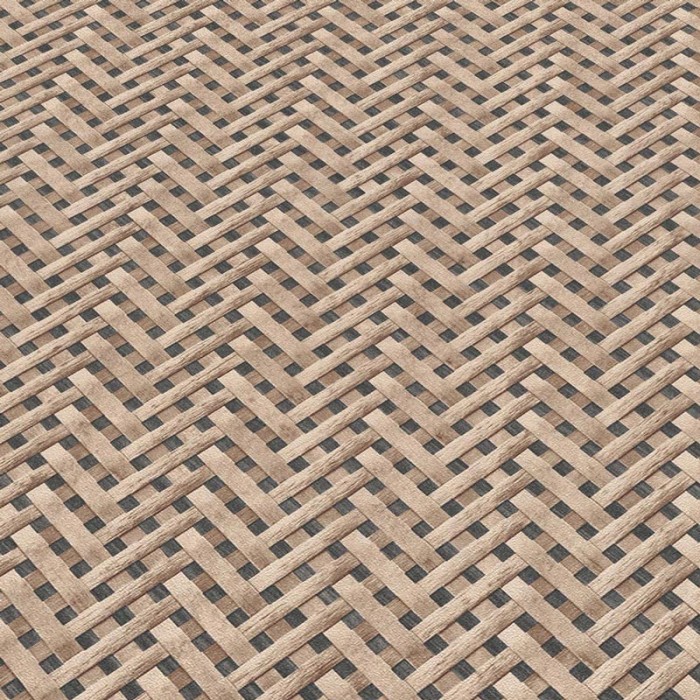 Erismann|Wicker effect wallpaper brown|Wallpaper
