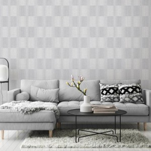 Casadeco|Orientalische Tapete mit irisierenden Streifen in beige Tatami-Optik|Orientalisch 2