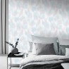 Erismann|Papier peint abstrait pastel rose et turquoise|Papier Peint