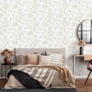 Papeldecor|Minimalistische weiße geometrische Tapete|Tapeten 2