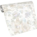Erismann|Papier peint floral magnolias tons neutres|Papier Peint