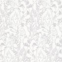 Erismann|Papier peint floral arbustes sauvages blanc et argent|Papier Peint