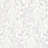 Erismann|Papier peint floral arbustes sauvages blanc et argent|Papier Peint