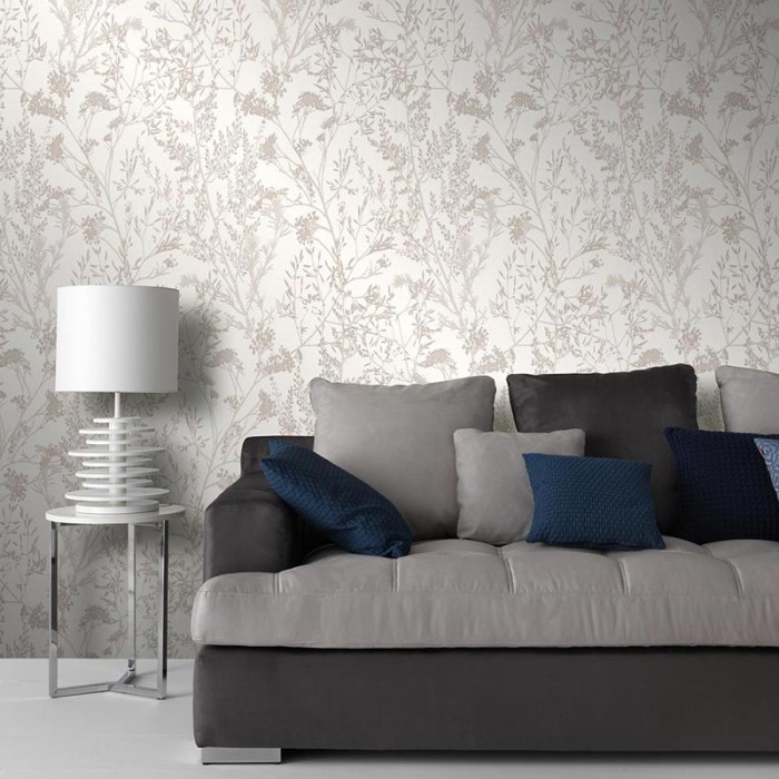 Erismann|Papel pintado nórdico filigranas silvestres beige|Papel Pintado