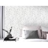Erismann|Papier peint fleurs des champs blanc et argent|Papier Peint