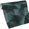 2-5032 - Papel pintado patrón diamante 3D turquesa