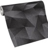 2-5034 - Papel pintado geométrico negro 3D 