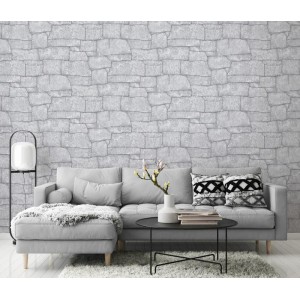 Rasch|Papel pintado espiga gris para salón moderno|Papel Pintado 2