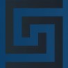 Versace|Papier peint motif clé grecque bleu et noir|Papier Peint