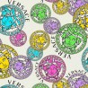 Versace|Papel pintado Versace medusa estilo pop art multicolor|Papel Pintado