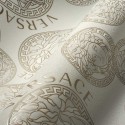 Versace|Tapete Versace Medusa weiß und gold|Tapeten